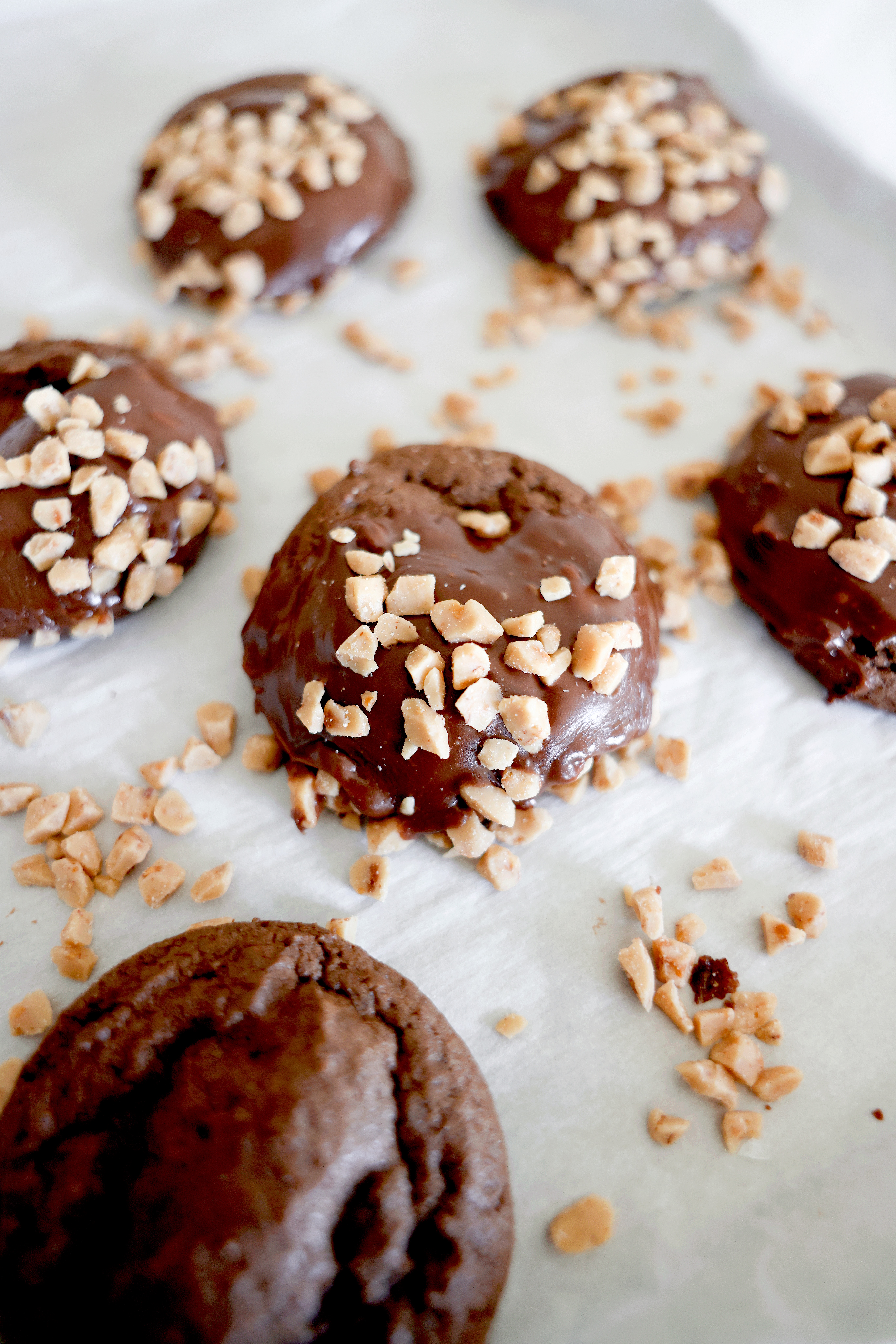 Dark Chocolate  Toffee Cookies