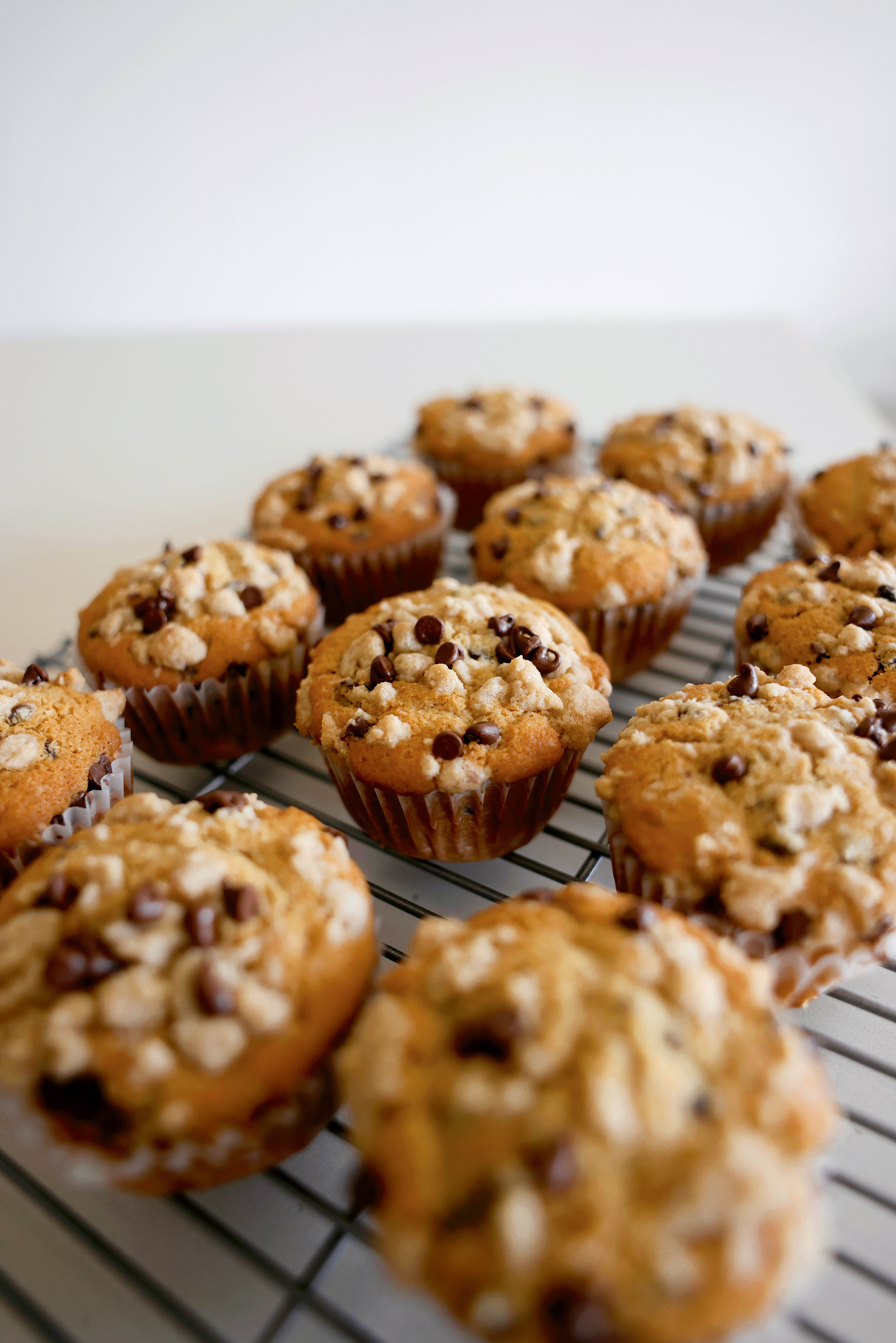 Chocolate Chip Crumble Muffins