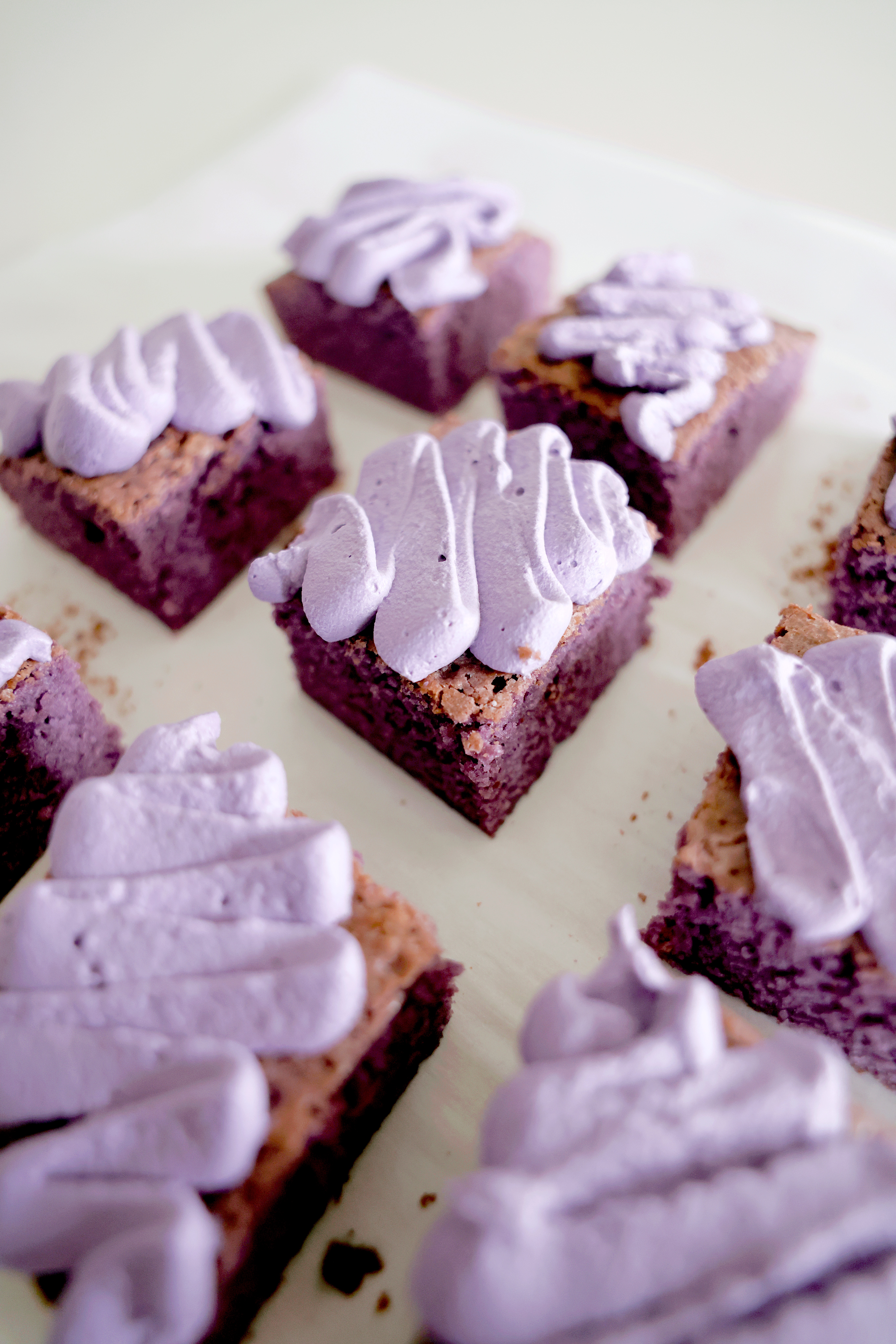 Brown Butter Ube Brownies