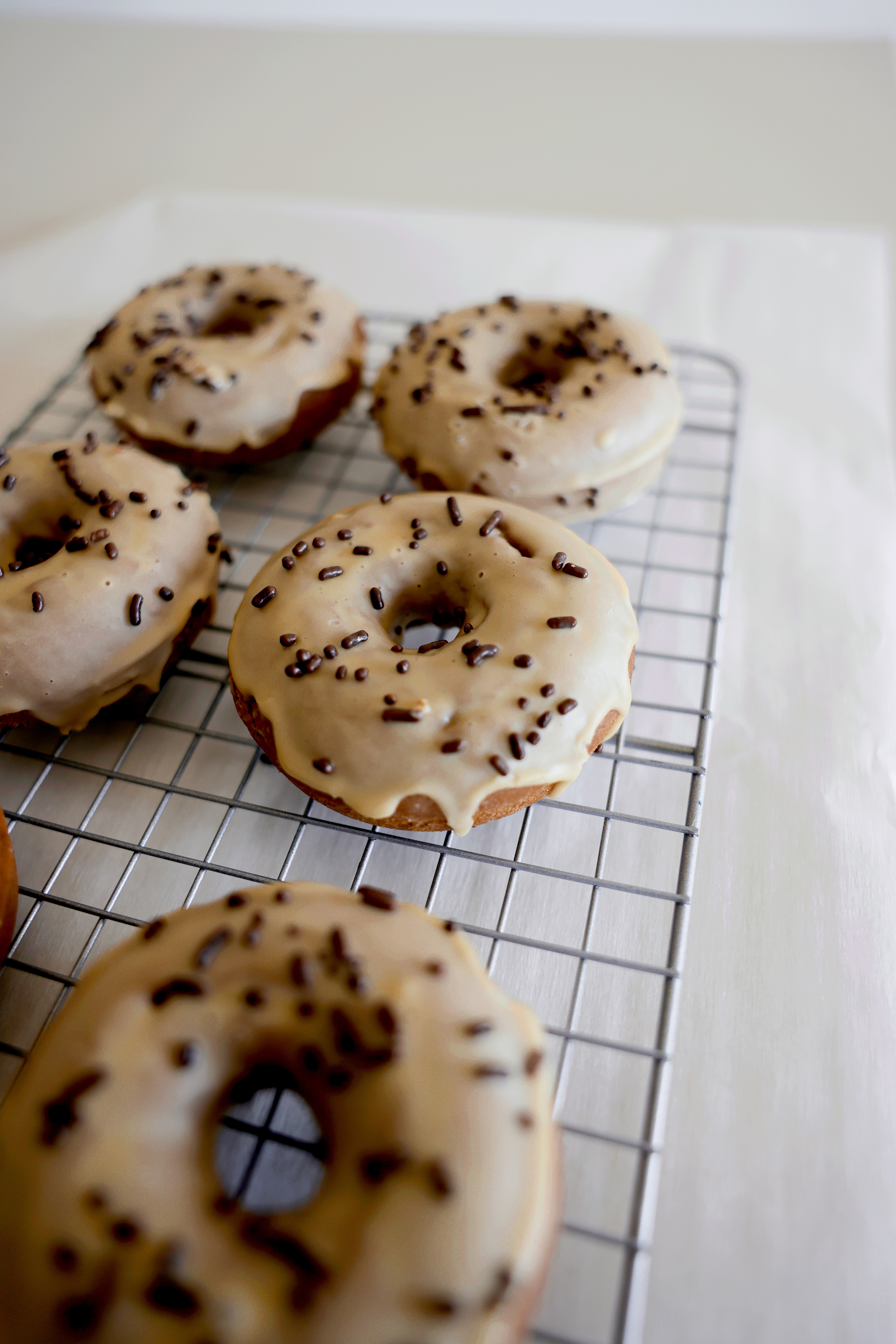 Small Batch Glazed Coffee Donuts