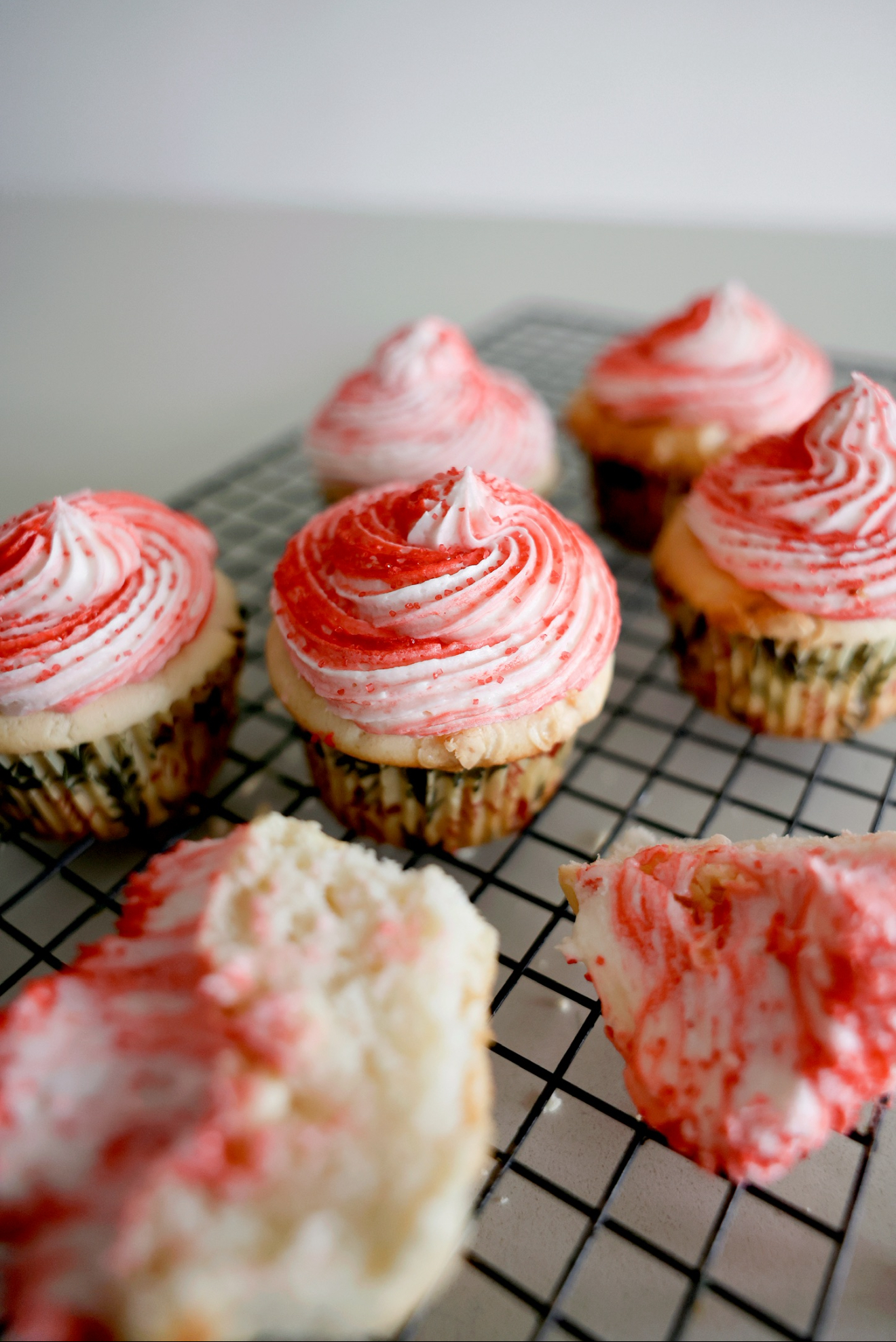 White Chocolate and Peppermint Cupcakes