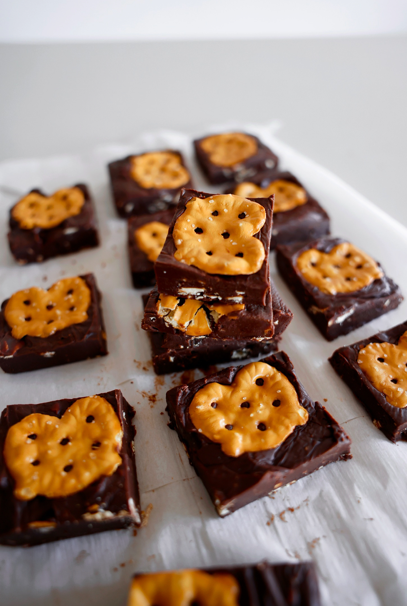 Salted Pretzel Nutella Fudge