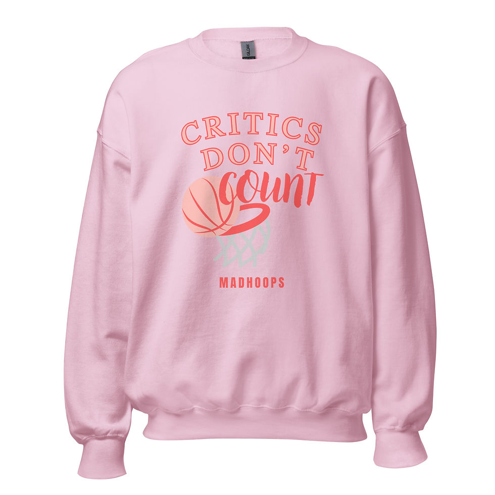Thumbnail: "Critics Dont Count" - MadHoops Crewneck