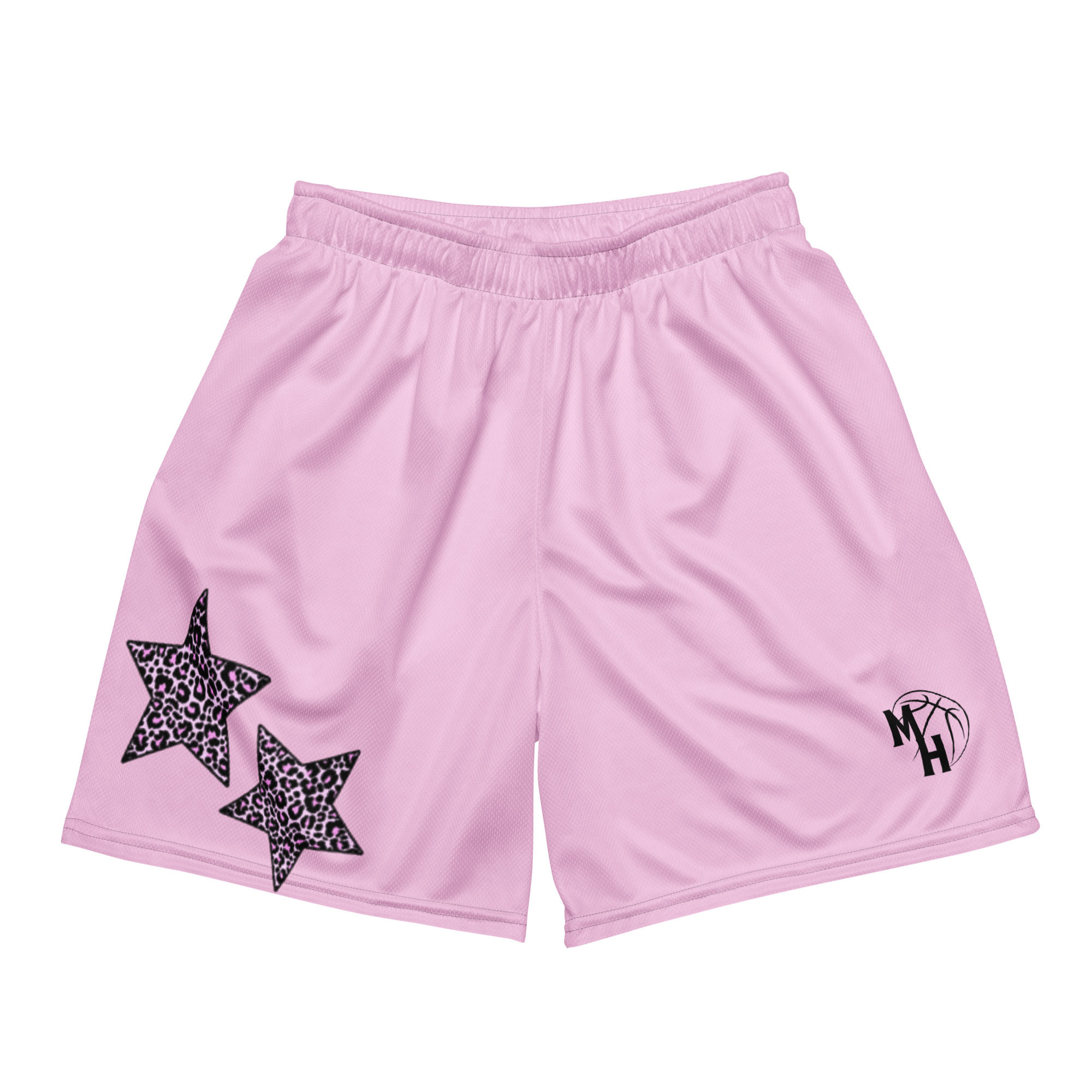 Star Pink Cheetah MadHoops Basketball Shorts