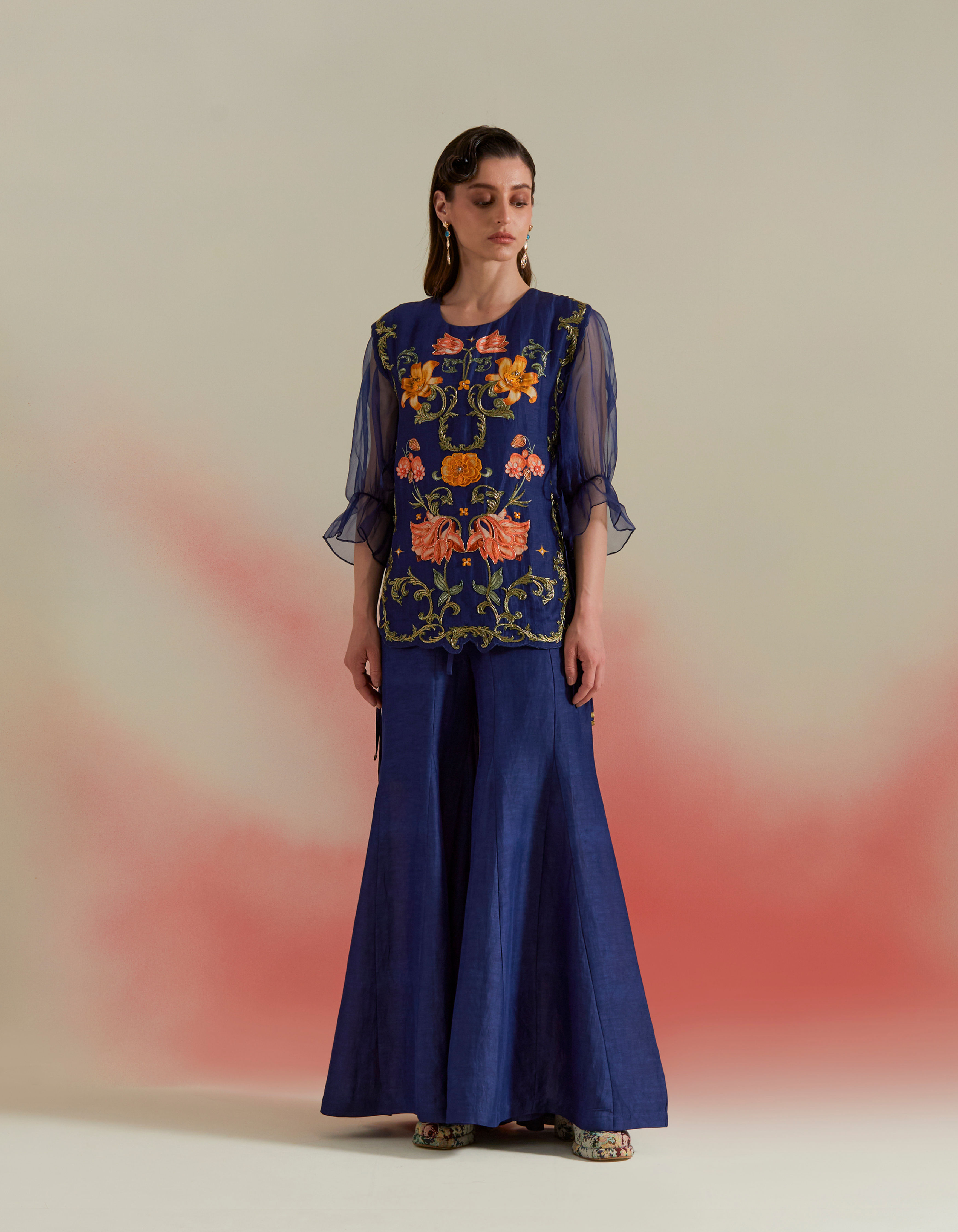 Ornella Bib Set- Royal Blue