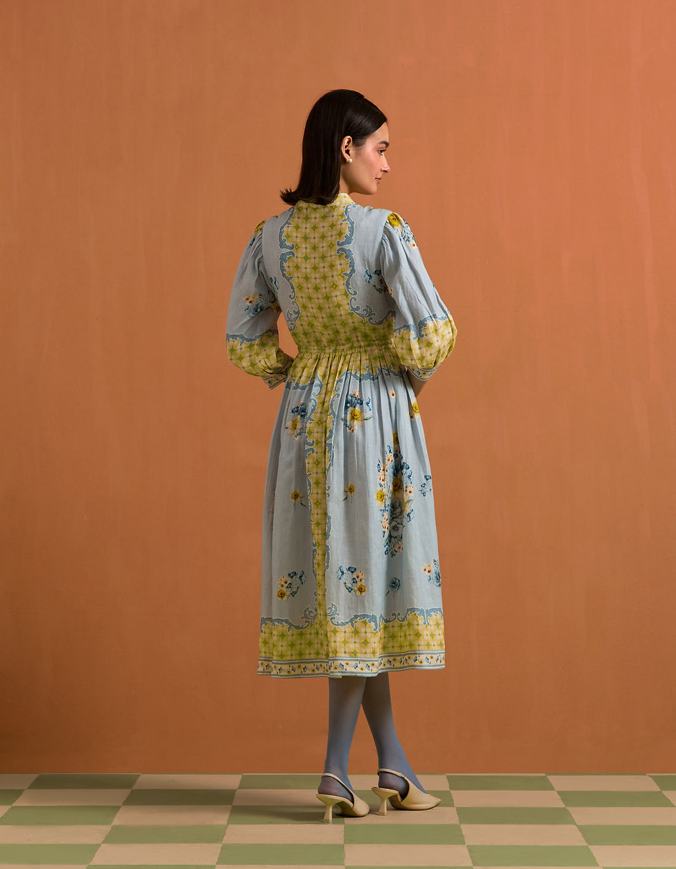 Thumbnail: Verdant  String Dress- Sky Blue