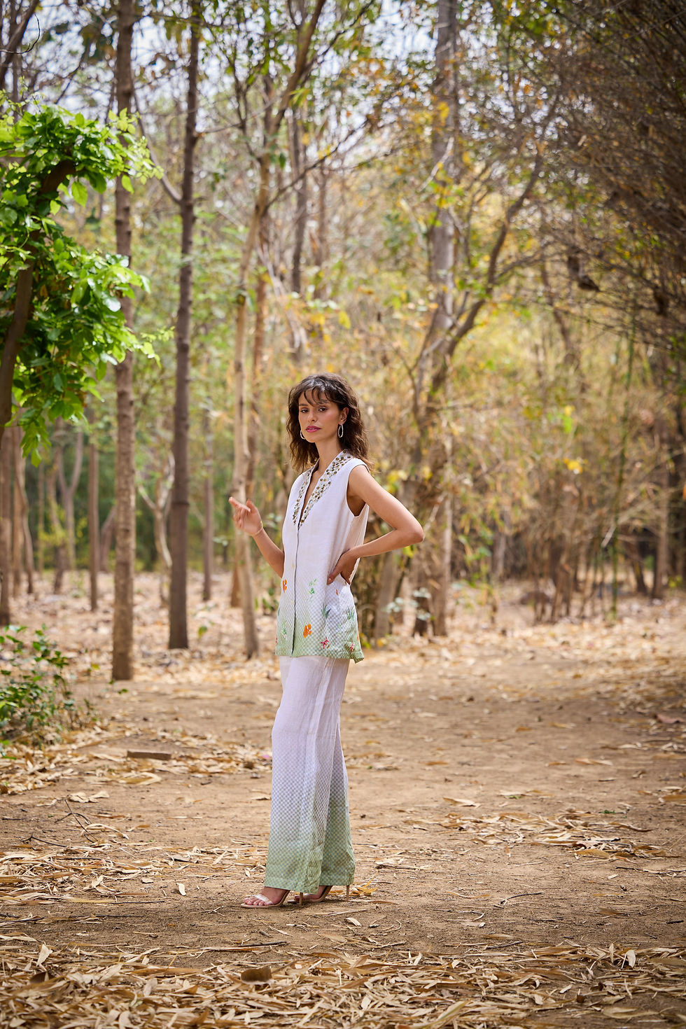 Miniaturbild: floral printed cord set 