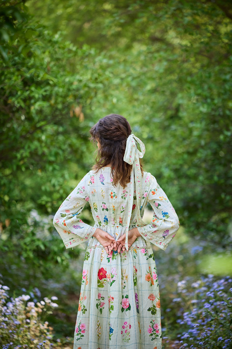 縮圖：Floria green maxi dress