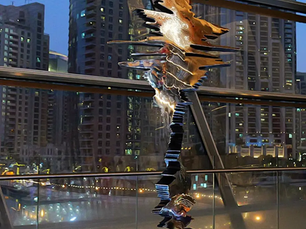 Dubai Opera unveiling of “Echo of Casta Diva” by Greek sculptor Nikos Floros