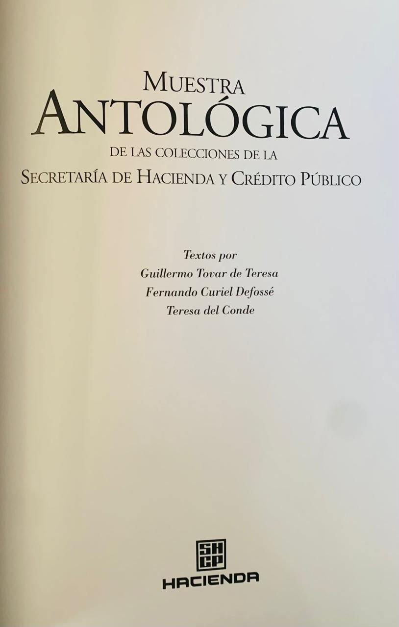 Miniatura: T.D. MUESTRA ANTOLOGICA DE LA COLECCION DE LA SECRETARIA DE HACIENDA  