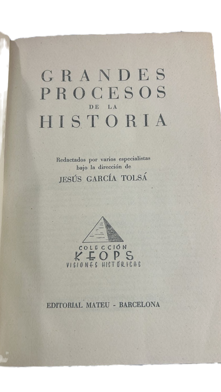 Miniatura: GRANDES PROCESOS DE LA HISTORIA T. D. de JESUS GARCIA TOLSA