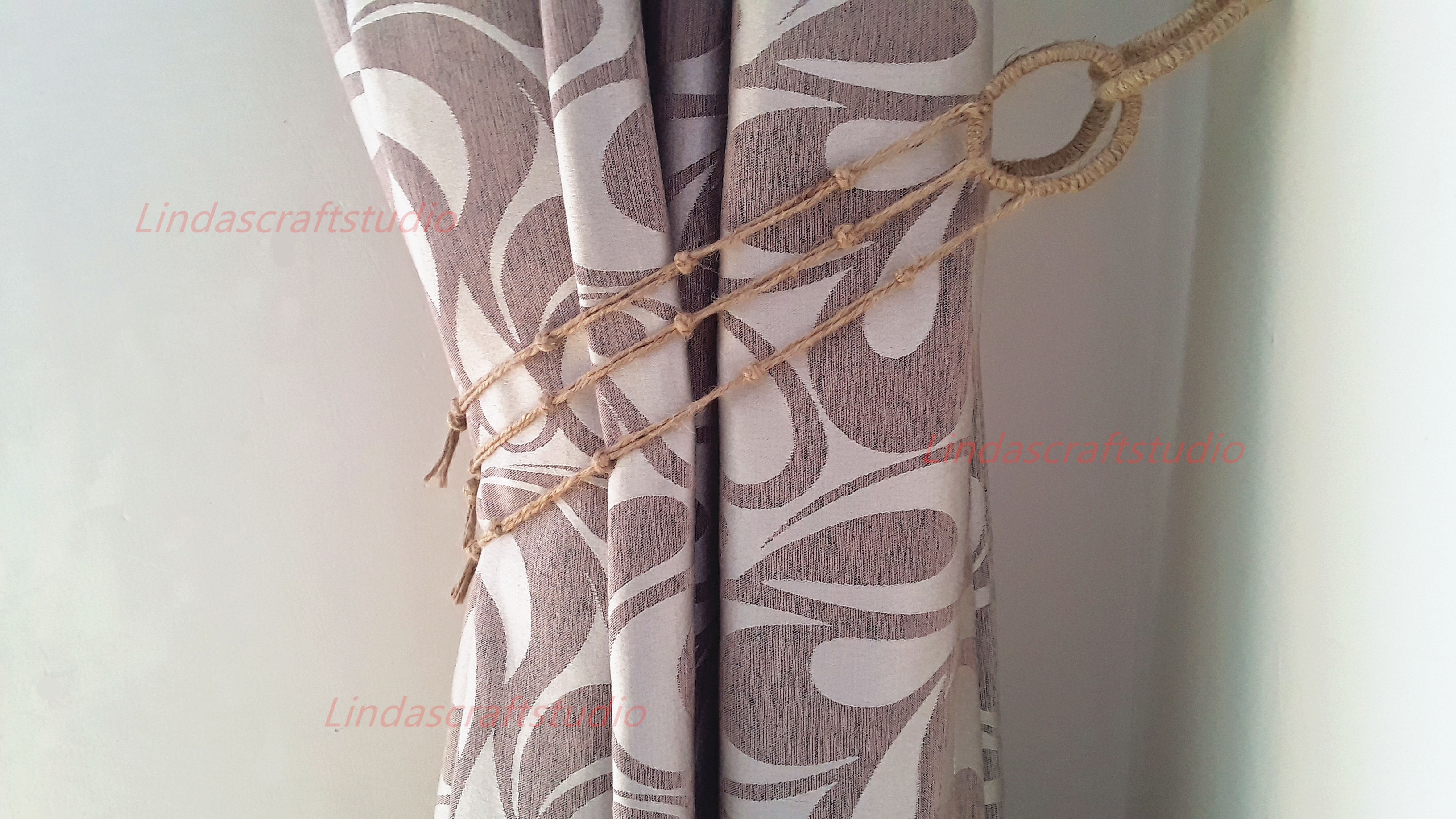 Rustic Shabby Chic Curtain Tie Backs