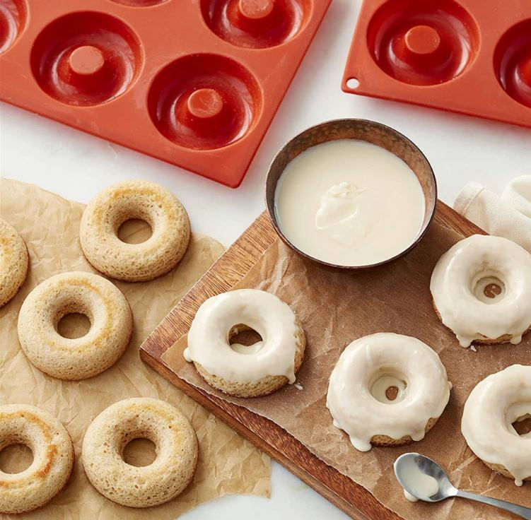 Miniature : Moule en silicone donuts pâtisserie x 8 - x18