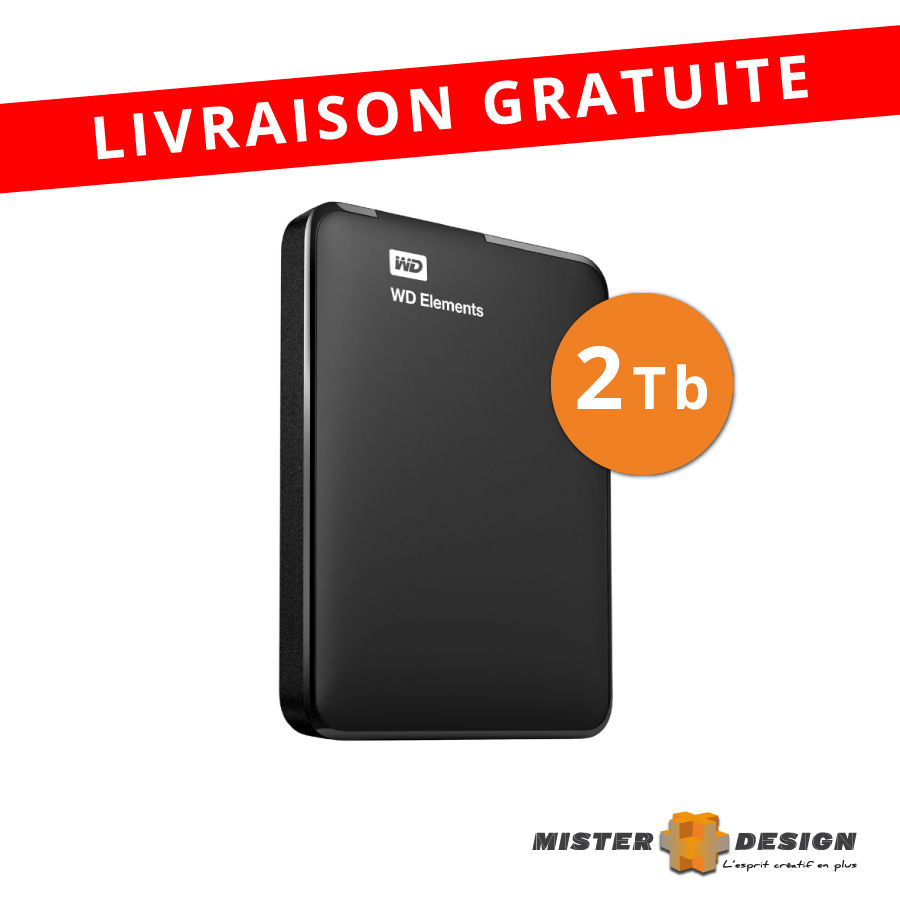 Disque dur externe WESTERN DIGITAL Element 2 Tb