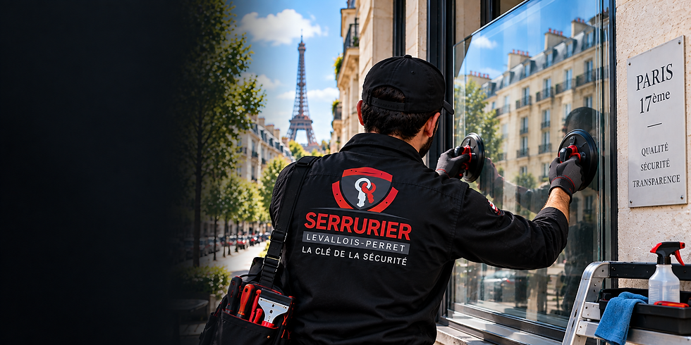 Vitrier à Paris 17ème : vitre cassée et remplacement de vitrage