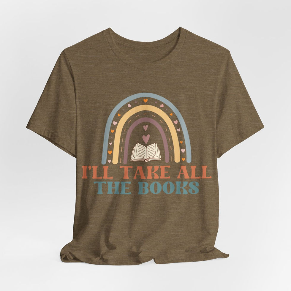 Thumbnail: Book Lover T-Shirt I'll Take All the Books Expressive Apparel Thoughtful Gifts