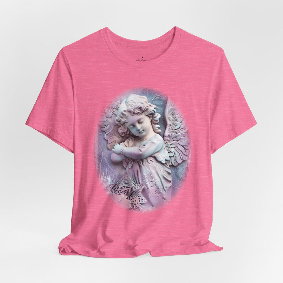 Thumbnail: Pastel Shabby T-Shirt Vintage Cherub Sleeping Angel Apparel Chic Artistic Gifts