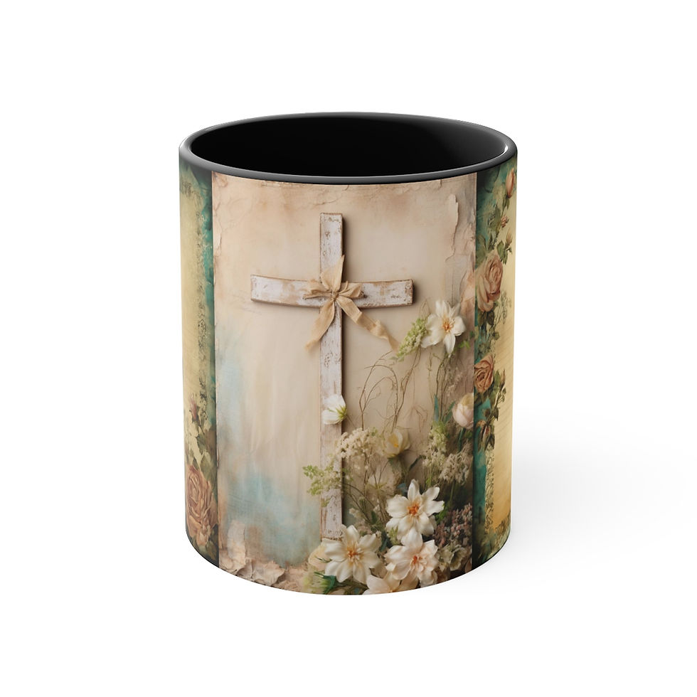 Thumbnail: Virgin Mary Coffee Mug Catholic Art Mug Mary Immaculate Heart Religious Gifts