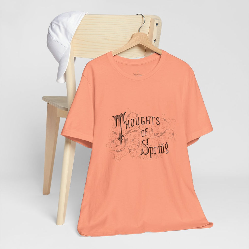 Thumbnail: Artistic T-Shirt Thoughts of Spring Graphic Art Tee