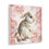 Thumbnail: Shabby Chic Decor Canvas Art Pink Roses Bunny Rabbit French Country Print 