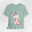 Miniatura: Christmas Kitten T-Shirt Shabby Pink and White Cat Artistic Gift Cat Lover Tee