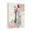 Miniatura: Shabby French Cottage Art Canvas Beautiful Woman Canvas Print Pink roses
