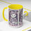 Thumbnail: Artistic Coffee Mug Shabby Victorian Cat in Bonnet 15oz Purple Thoughtful Gift