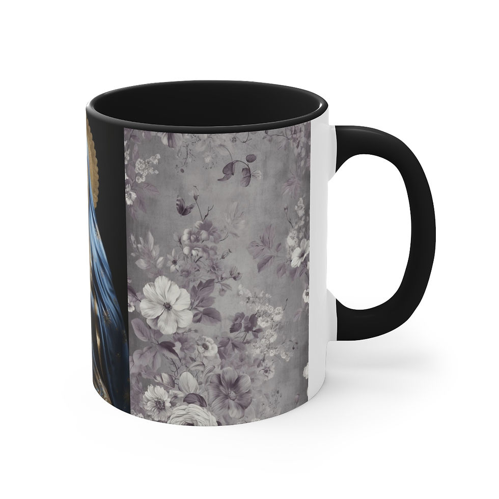 Thumbnail: Virgin Mary Coffee Mug Praying Madonna Catholic Art Mug Religious Gifts