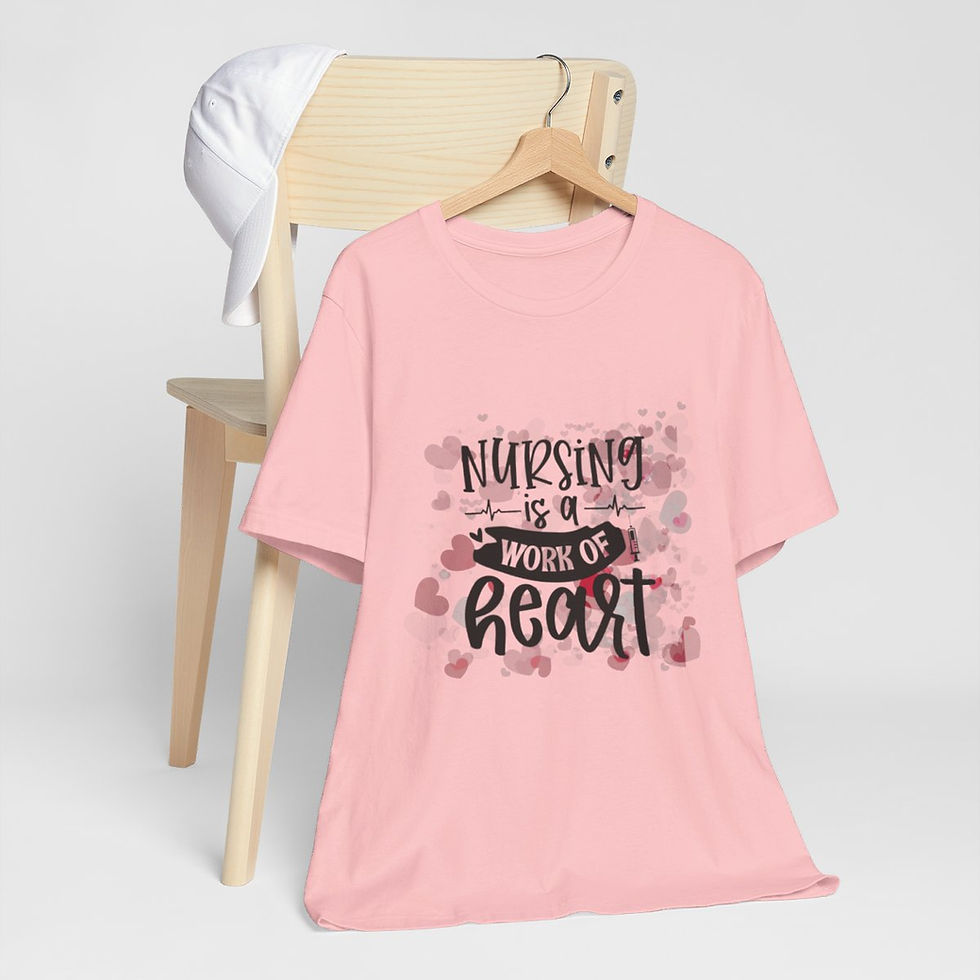 Thumbnail: T-Shirt Nursing is a Work of Heart Art Tee Nurse Gifts & Apparel