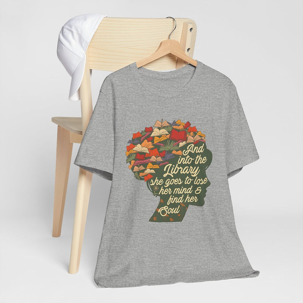 Thumbnail: Spiritual Artistic T-Shirt Inspirational Reading for the Soul Themed Art Tee 