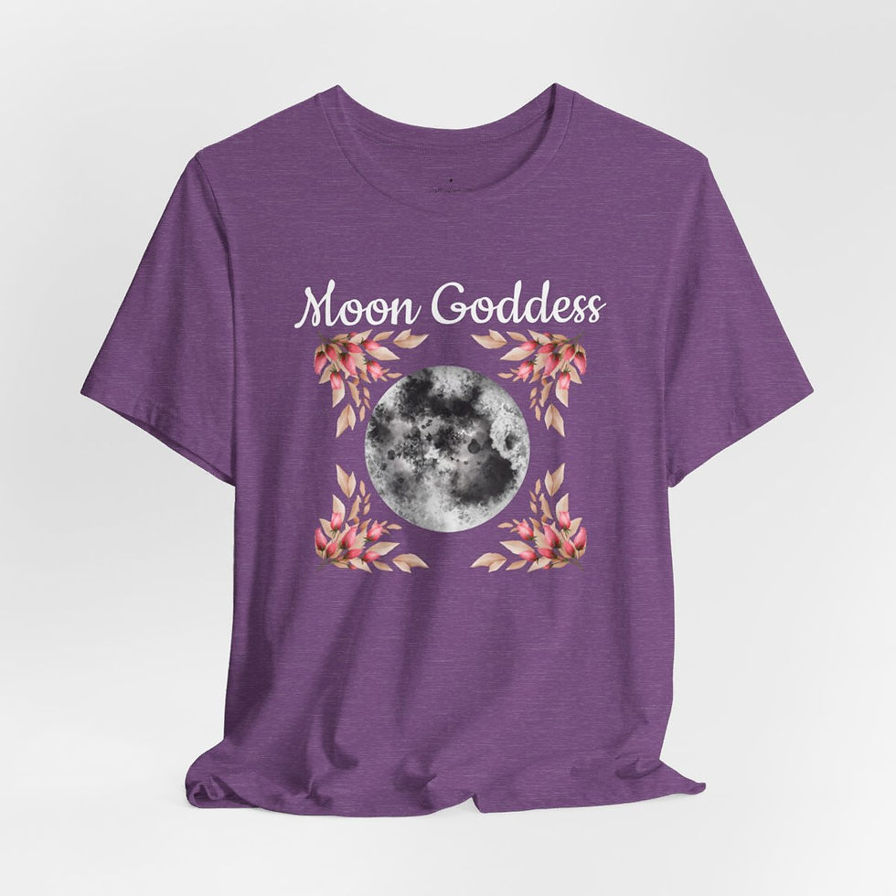 Thumbnail: Artistic T-Shirt Full Moon Goddess Witchy Woman Art Apparel Metaphysical Gifts