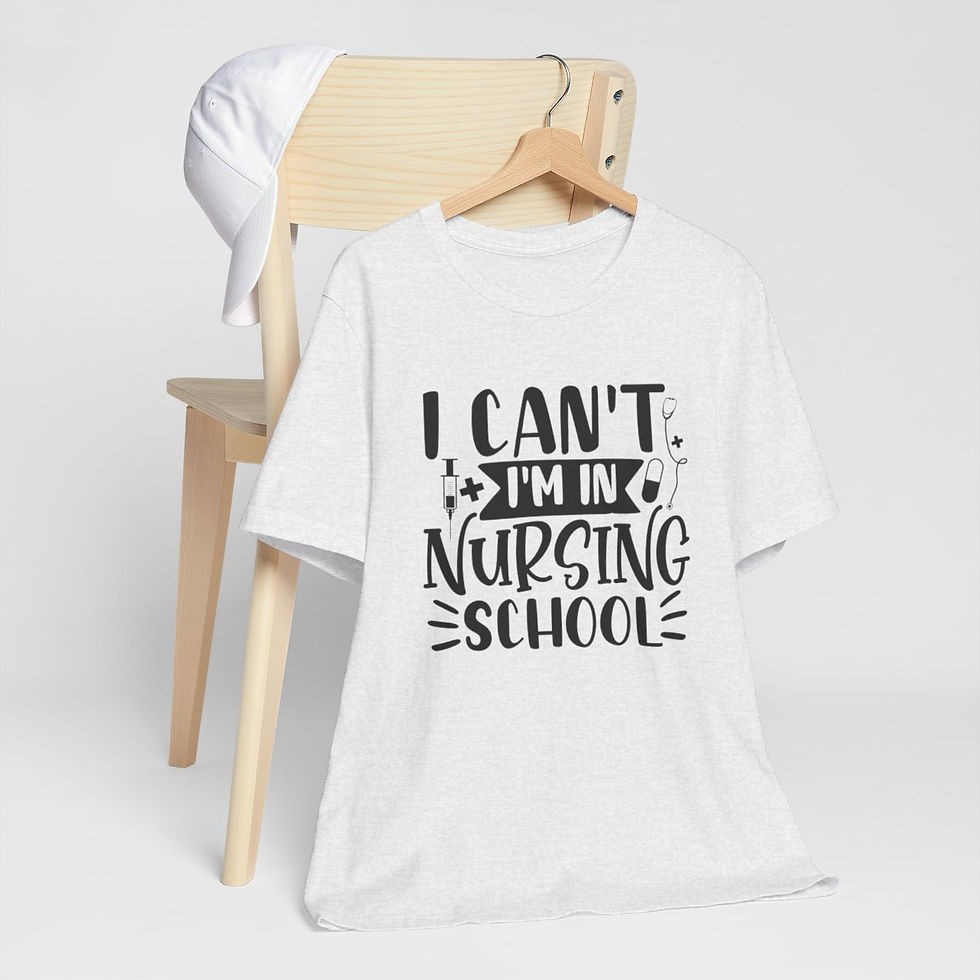 Thumbnail: Nurse T-Shirt Nursing School Art Tee Nursing Student Fun Expressive Gifts