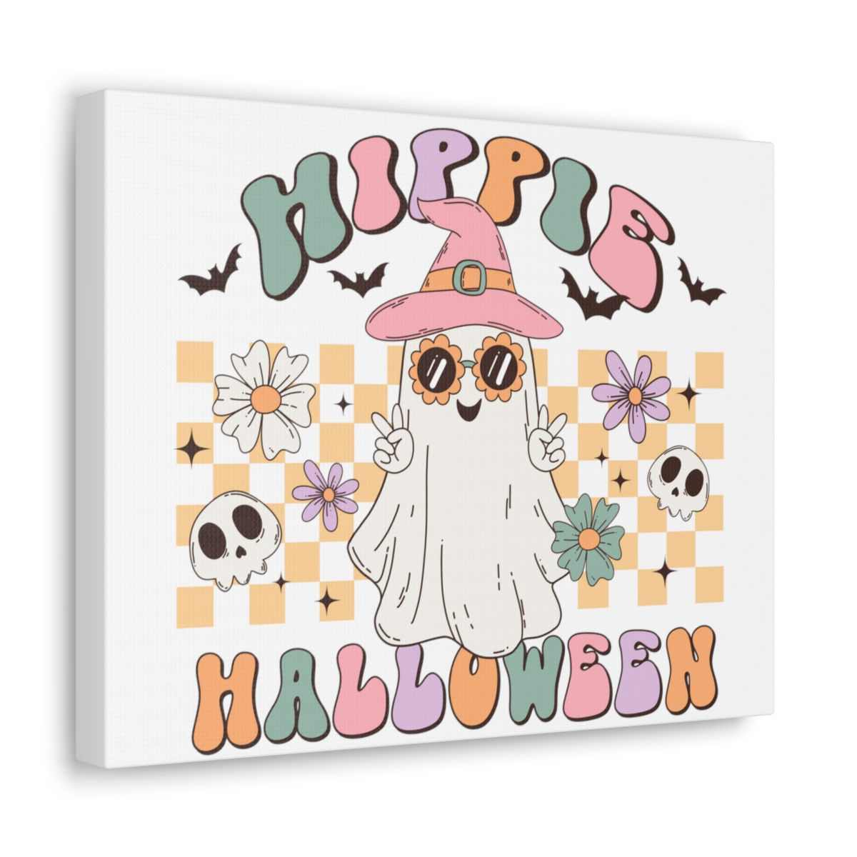 Canvas Wall Art Hippie Halloween Decor Canvas Gallery Wraps 11x14