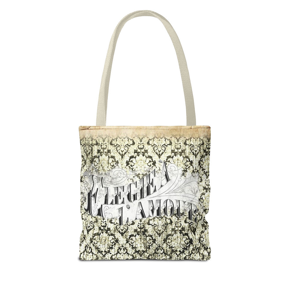 Thumbnail: Glamourous Art Deco Tote Bag Vintage Couple Dancing French Style Elegy of Love