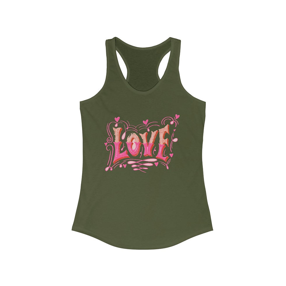 Thumbnail: Artistic Beachy Tank Top Retro Love Apparel Beachwear Art Tee
