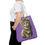 Thumbnail: Boho Cat Tote Bag Shabby Kitten with Feathers Flowers Cat Lover Expressive Gift
