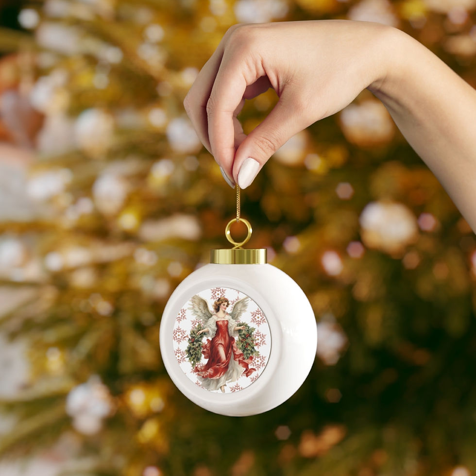 Thumbnail: Artistic Ornament Victorian Angel Blessed Christmas Art Ornament Holiday Decor