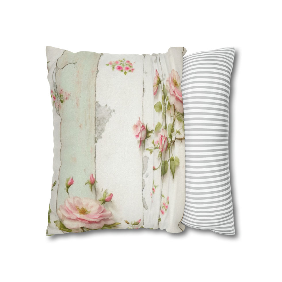 Thumbnail: Artistic Throw Pillow cover Shabby French Farmhouse Nostalgic sewing decor