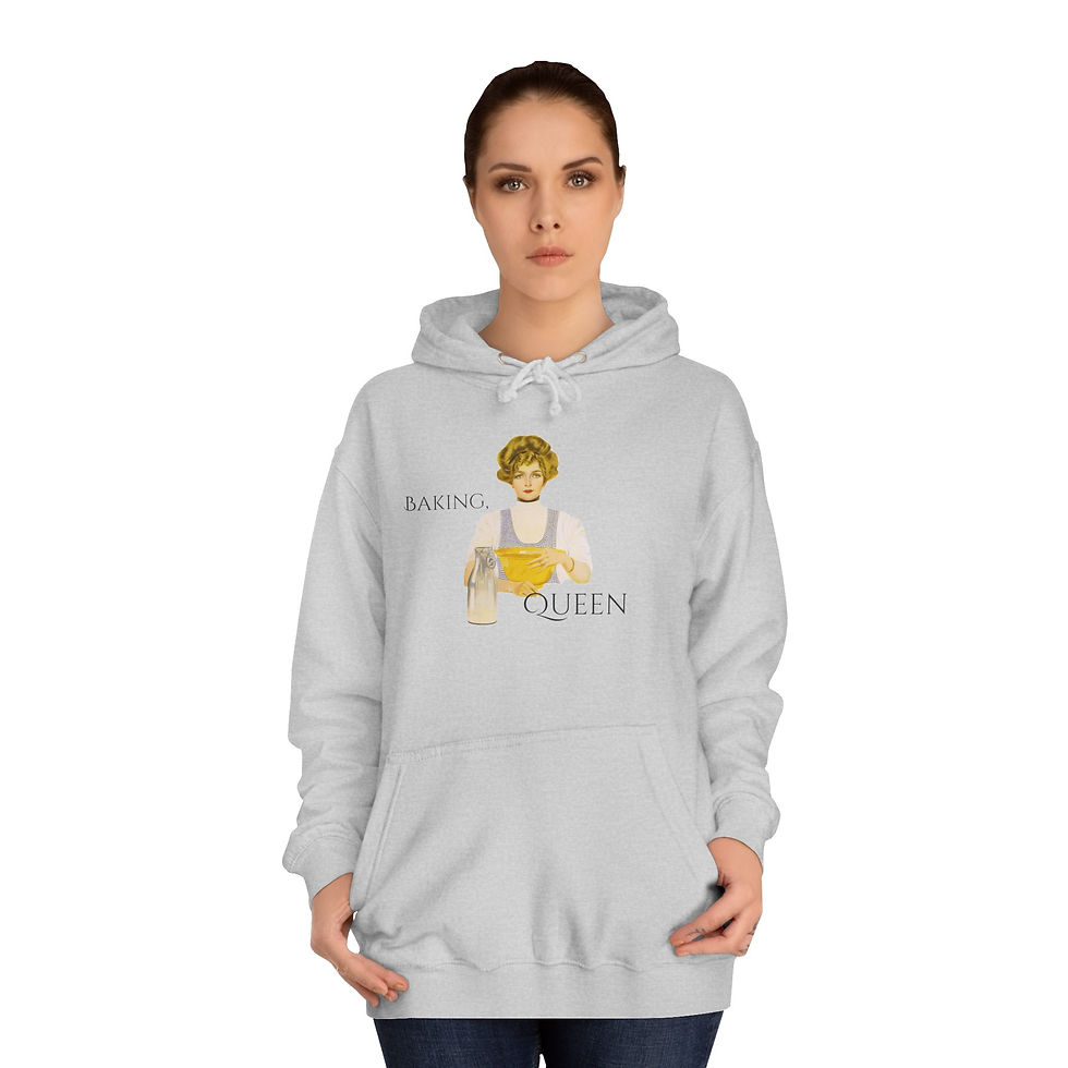 Thumbnail: Retro Baking Queen Hoodie Pullover Sweatshirt w/Pockets Vintage Coles Phillips