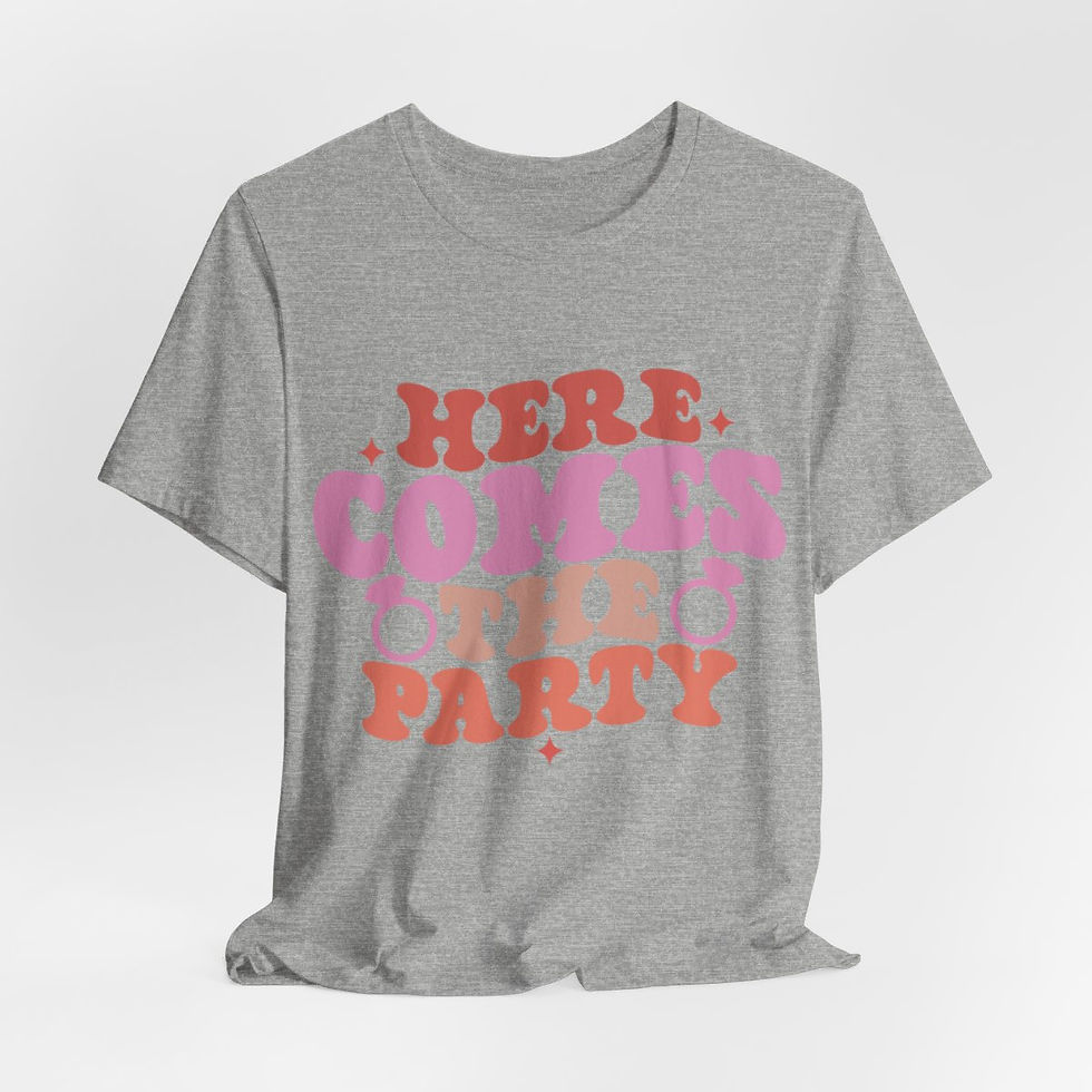Thumbnail: Here Comes the Party T-Shirt Bridesmaid Bride Bachelorette Retro Art Tee