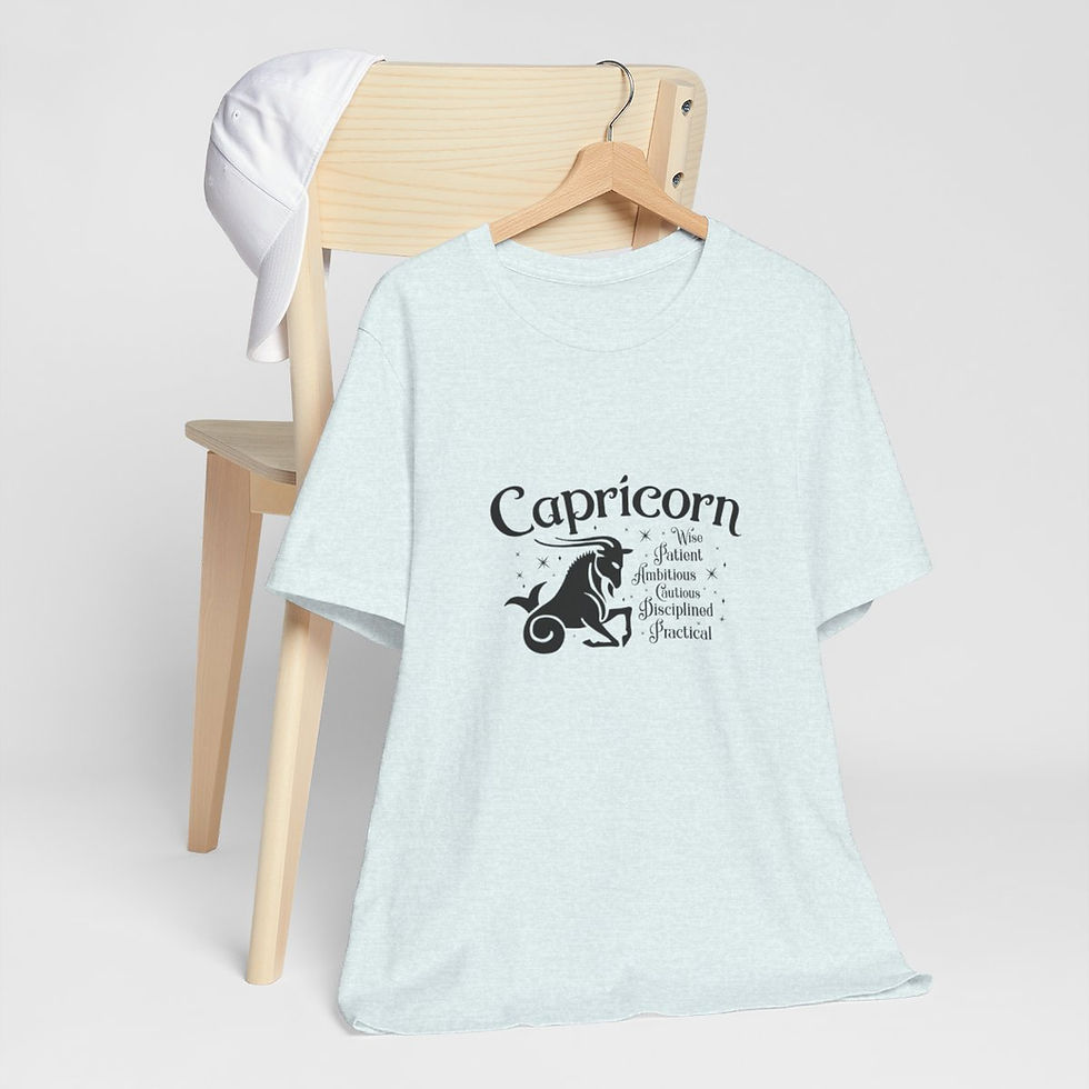 Thumbnail: Astrology T-Shirt Capricorn Metaphysical Art Tee Expressive Apparel Fun Gifts