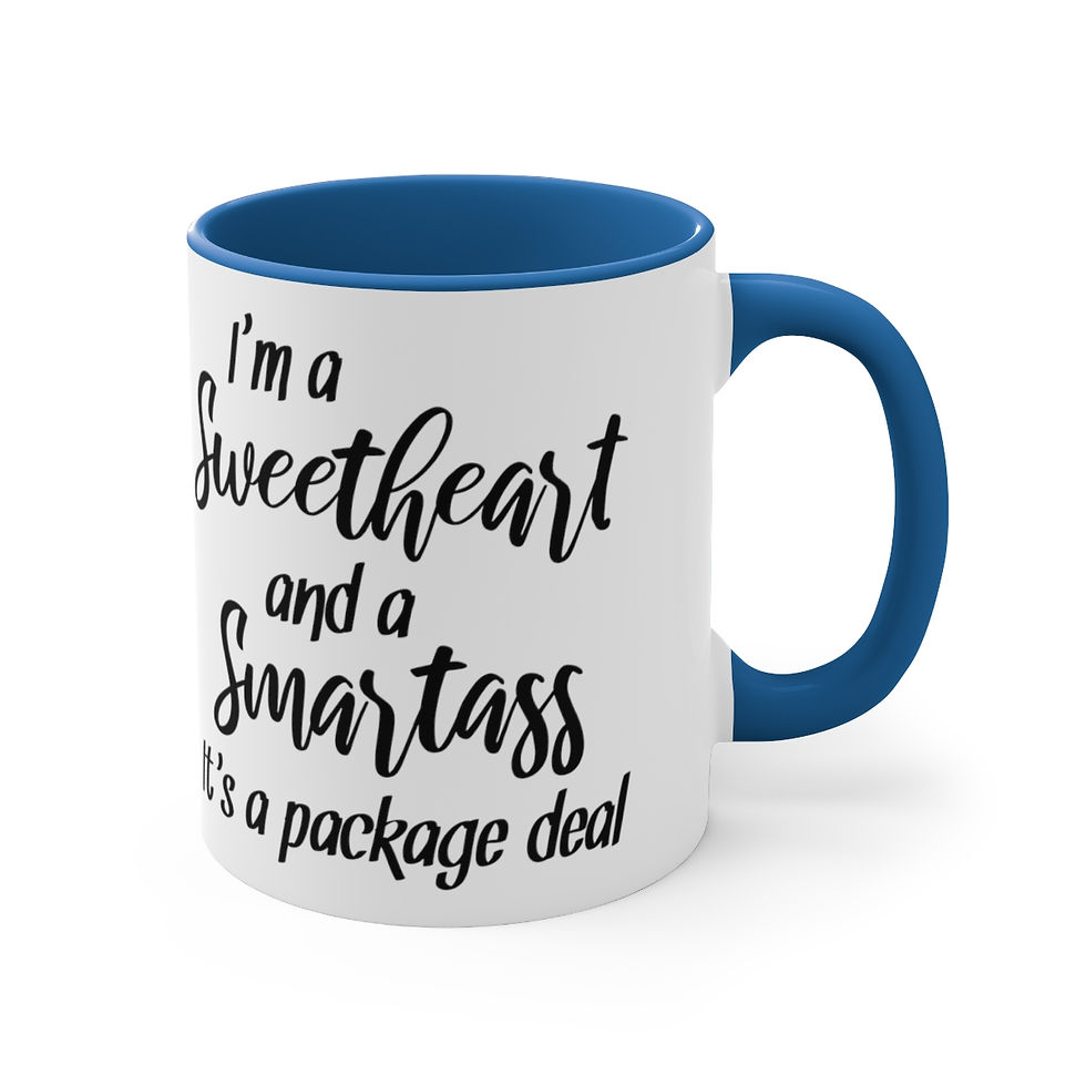 Thumbnail: Funny Coffee Mug I'm A Sweetheart and A Smartass Sarcastic Cute Gifts