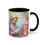 Miniatura: Shabby Chic Virgin Mary Coffee Mug Pastel Art Mug Pink Roses Catholic Faith Gift