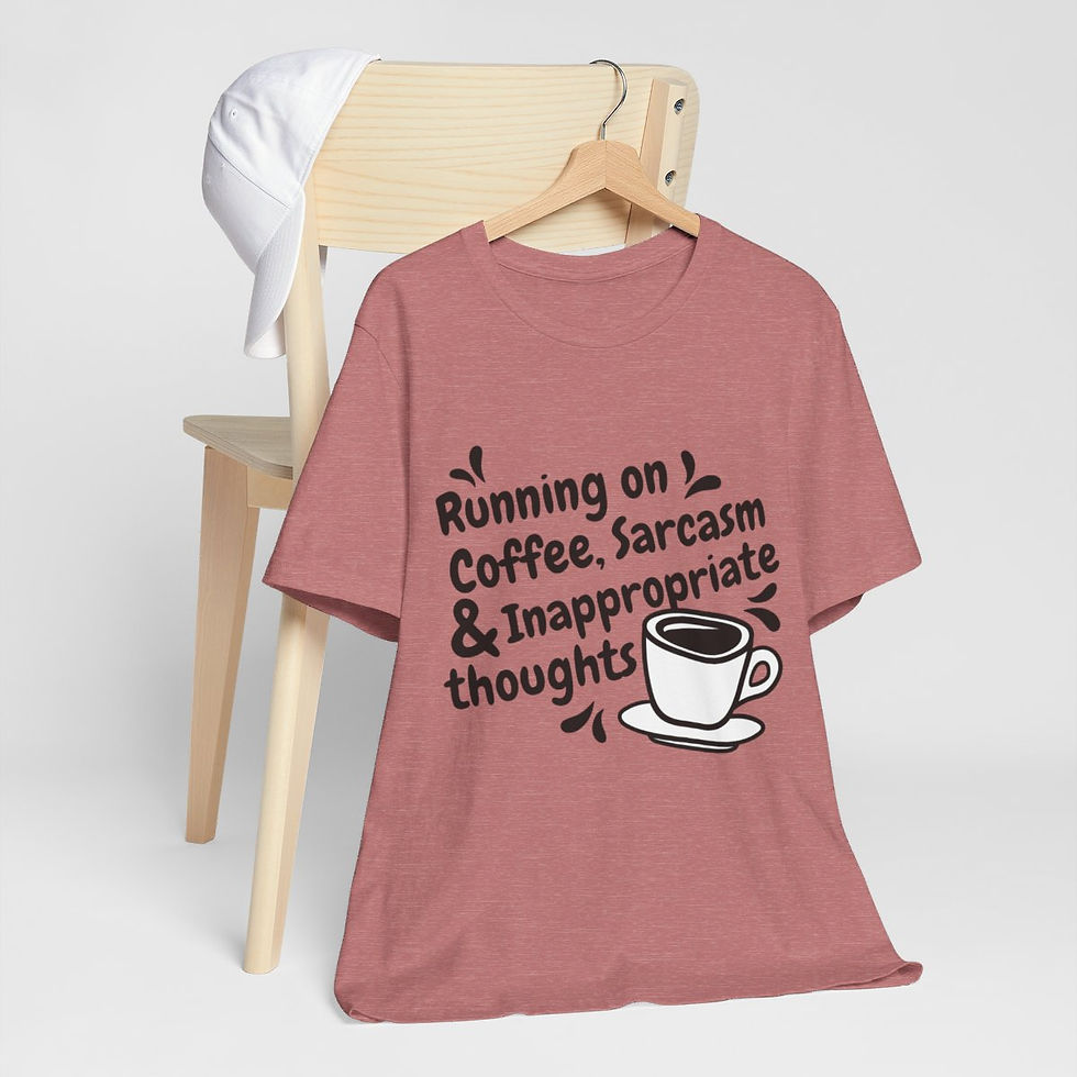 Thumbnail: Sarcastic T-Shirt Coffee Sarcasm & inappropriate Thoughts Fun Apparel Fun Gifts