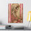 Thumbnail: Shabby Pink Virgin Mary Canvas Art Vintage Style Religious Artwork Cottage Decor