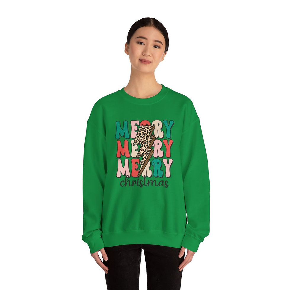 Thumbnail: Retro Christmas Sweatshirt Merry Christmas Vintage style Holiday Apparel