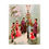 Miniatura: Retro Christmas Carols Art Print Caroling Nostalgic Holiday Decor Wall Hanging