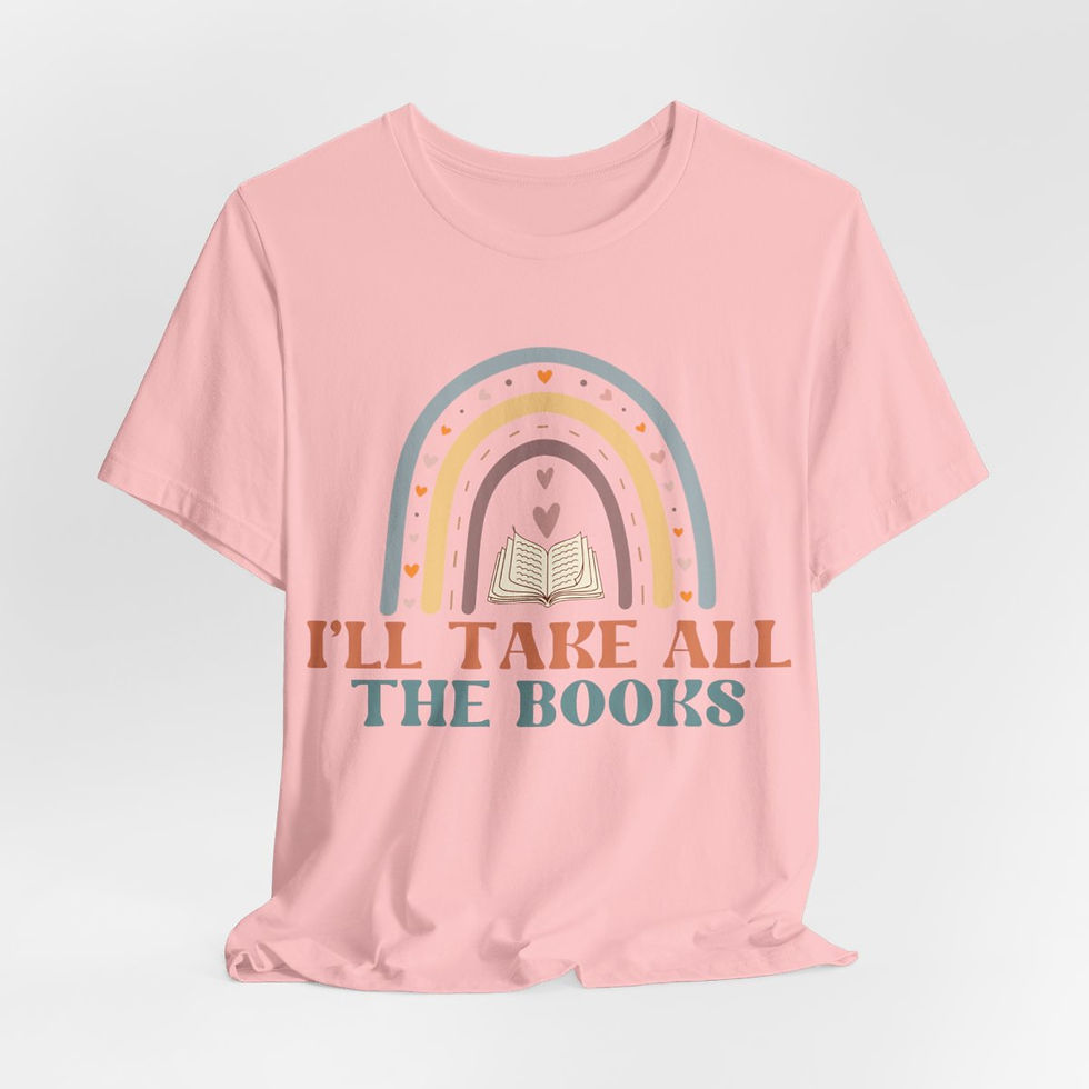 Thumbnail: Book Lover T-Shirt I'll Take All the Books Expressive Apparel Thoughtful Gifts