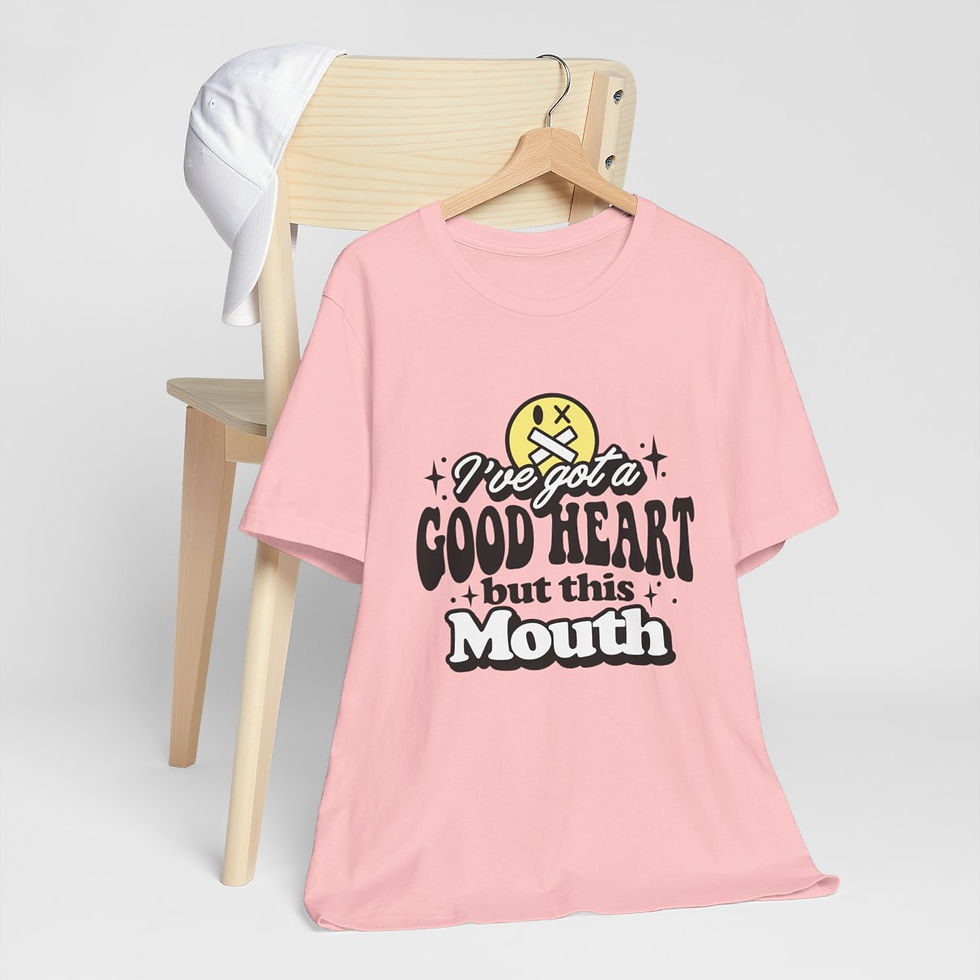 Thumbnail: Sarcastic T-Shirt Got a Good Heart But This Mouth Graphic Art Tee Unisex Gift
