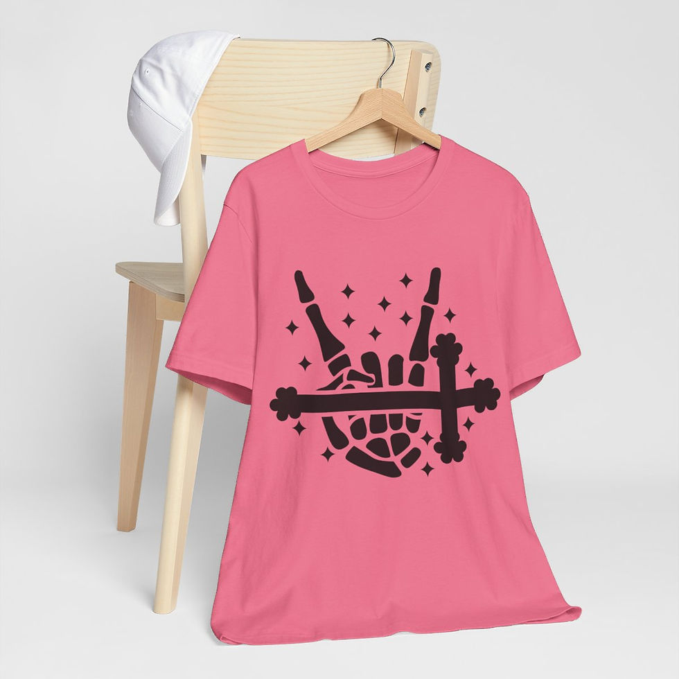 Thumbnail: Christian T-Shirt Hand with Cross Religious Faith T-Shirts